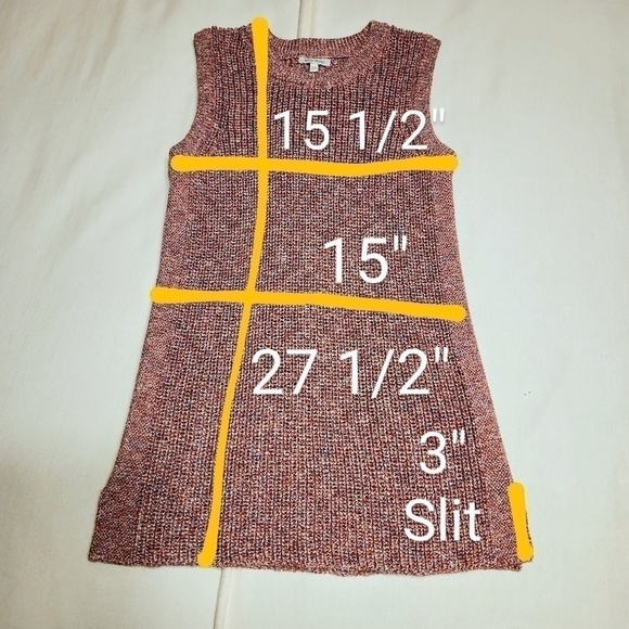 Ella Moss Multicolor Ribbed Knit Sleeveless Tank Medium - Picture 11 of 11